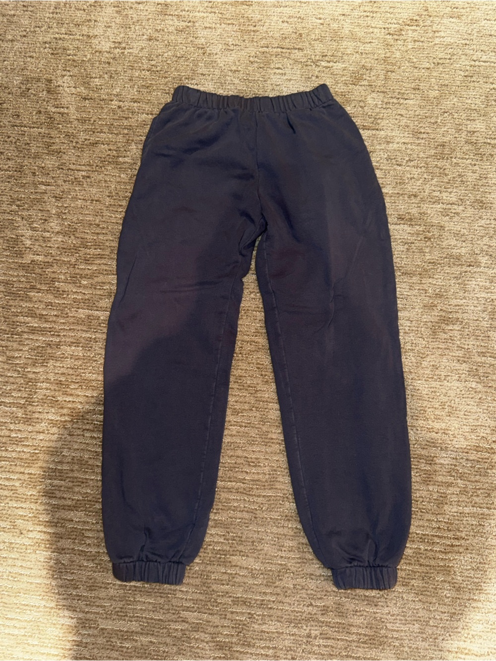 Brandy Melville Navy Elastic Cuff Track Pants